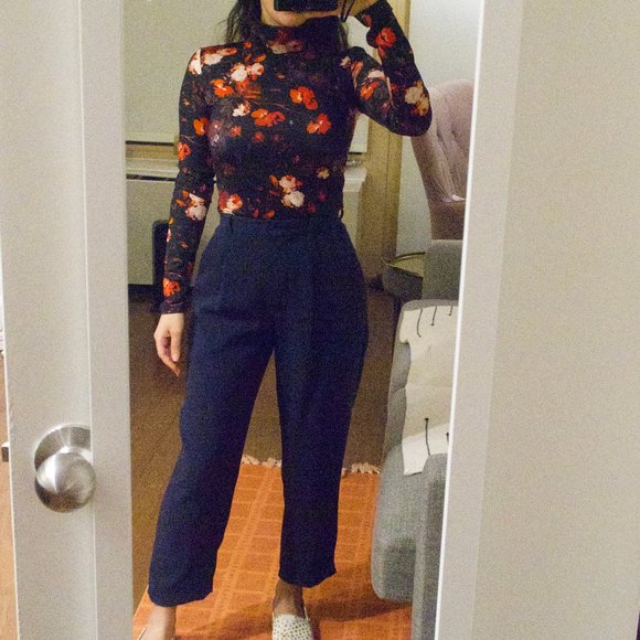 Aritzia Wilfred Essie Pant Navy 